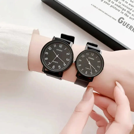 Simple Black White Women Quartz Watches Minimalist Design Silicone Strap Bracelet Wristwatch Women's Watch Reloj Mujer Relogio - Lootquake