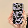 Red Cherry Gloss Black Simple Phone Case For iPhone