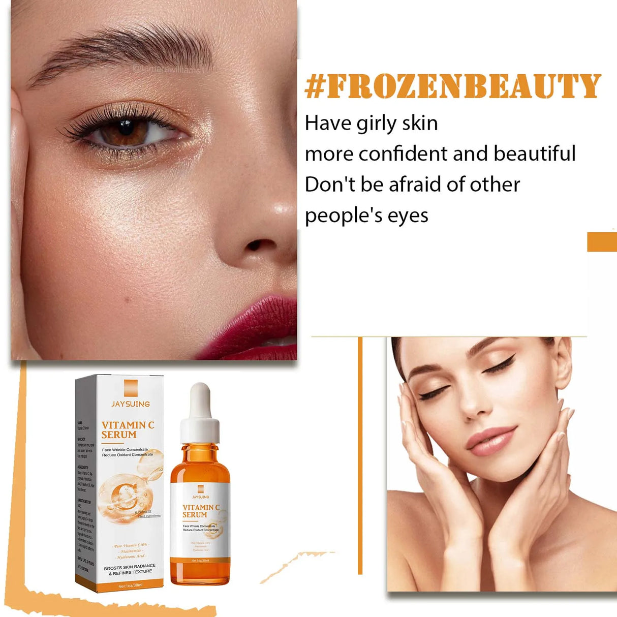Vitamin C Essence Deep Moisturizing Skin Antioxidant Improve Dullness Reduce Melanin Deposition Even Skin Tone Brightening Serum