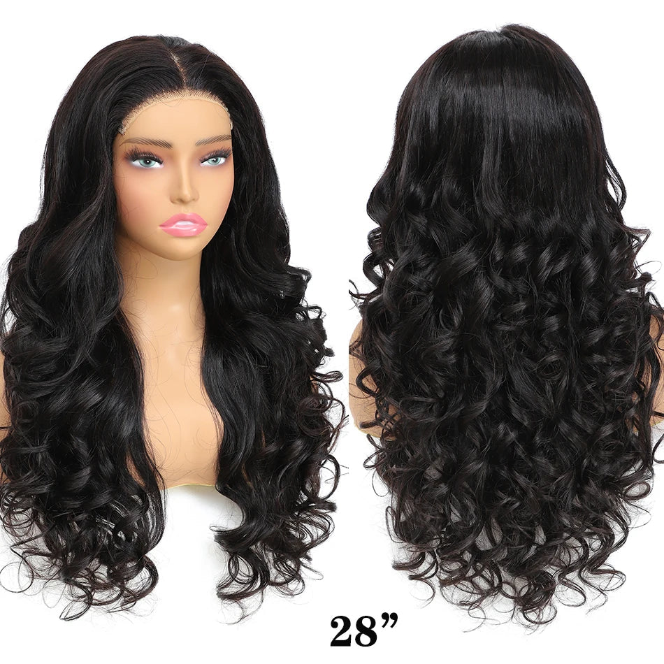 100% Indian Hair | Remy Wear and Go | Glueless | Human Hair | Pre Plucked | Pre Cut | Bouncy | Loose | Body Wave | Lace Front Wigs