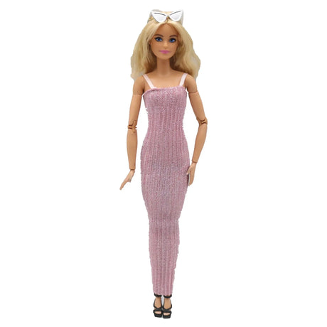 1piece Doll Clothes Long Dress Shinny Braces Skirt For 30CM Barbie Doll clothing Outfits 1/6 Dolls Accessories - Lootquake