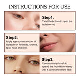 Prebase de maquillaje en barra Invisible Pore Stick Herramientas y accesorios de maquillaje femenino No se arruga Resistente al agua Duradero Sin separación Elf Makeup