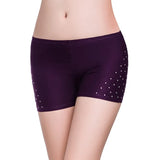 Belly Dance Safety Shorts Women's Belly Dance Clothes Leggings Tight-fitting Stretch Safety Pants with Diamonds Short Pants