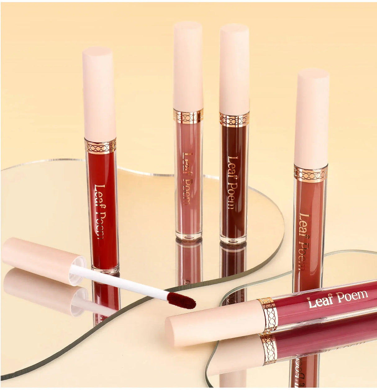 8 piezas de lápiz labial líquido mate, brillo de labios - resistente al agua, antiadherente, brillo de labios de larga duración, tonos marrón, rosa, morado y rojo, adecuado para el Día de San Valentín, diario, fiestas, viajes