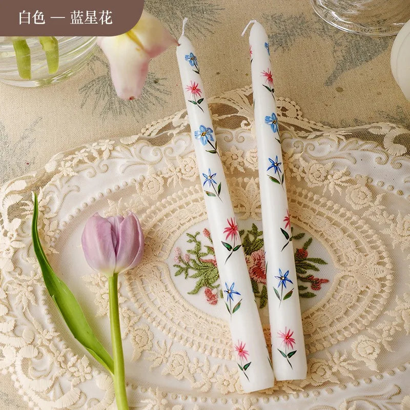 2 velas perfumadas de cera de soja con forma de flor, para aromaterapia, bodas, cumpleaños, fiestas y decoración del hogar.