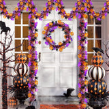 3PCS Halloween Party Streamers – Thickened Bat/Spider/Pumpkin Decor, Haunted House Hanging Garlands, Festive Halloween Deco