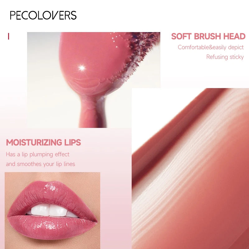 1PC Mild Texture, Highly Pigmented, Non-sticky, Moist and Glossy, Long-lasting Lip Glaze Lipstick, Perfect Gift Series for Girls