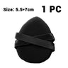 30Pcs Thickened Double Ribbon Wet Dry Dual-use Makeup Puff Black Skin Color Teardrop Shape Powder Puffs Foundation Cosmetic Tool