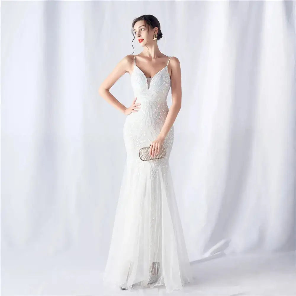 Luxury Youthful Women's Elegant Long Dress Party 2024 Graduation Ceremonies Prom Evening Formal on Sale Clearance Summer Fashion
