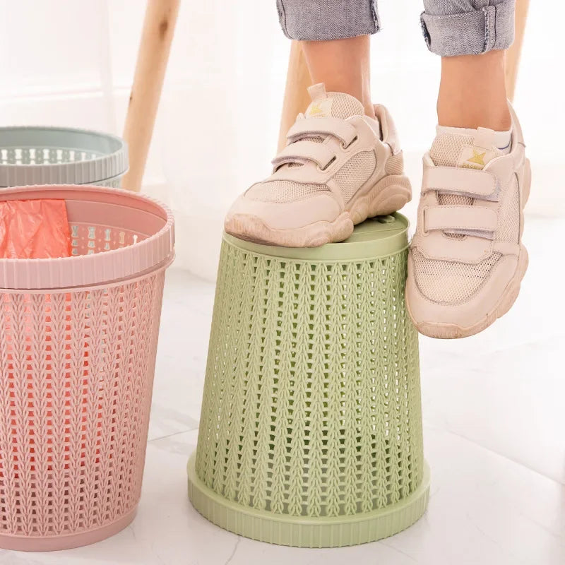 Inicio Nuevo Cubo de basura Residuos de cocina Contenedor de basura Cambio automático Bolsa de basura Plástico Baño Inodoro Cubo de basura Artículos diversos Barril Caja