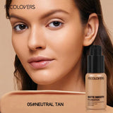 Facial Liquid Foundation 30ml High Coverage Waterproof and Sweatproof Concealer Makeup Foundation Liquid Foundation Makeup