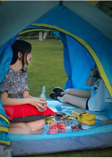 Waterproof Picnic Mat Beach Mattress Sleeping Pad Aluminum Foil EVA Foam Mat Outdoor Tent Footprint Ultralight Camping Mat - Lootquake