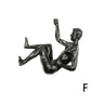 Escultura de resina de atleta moderna y sencilla para Navidad de 2024, escultura creativa de hombre escalador, escultura de pared acabada a mano para arte mural.