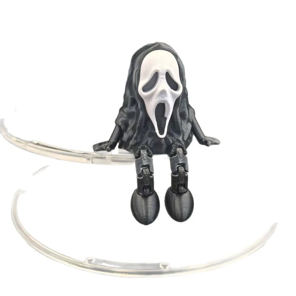 Halloween 3D Printed Ghost Figurines Fidget Toys Joint Movable Room Decor Car Decoration Desktop Decorations Gifts To Friends