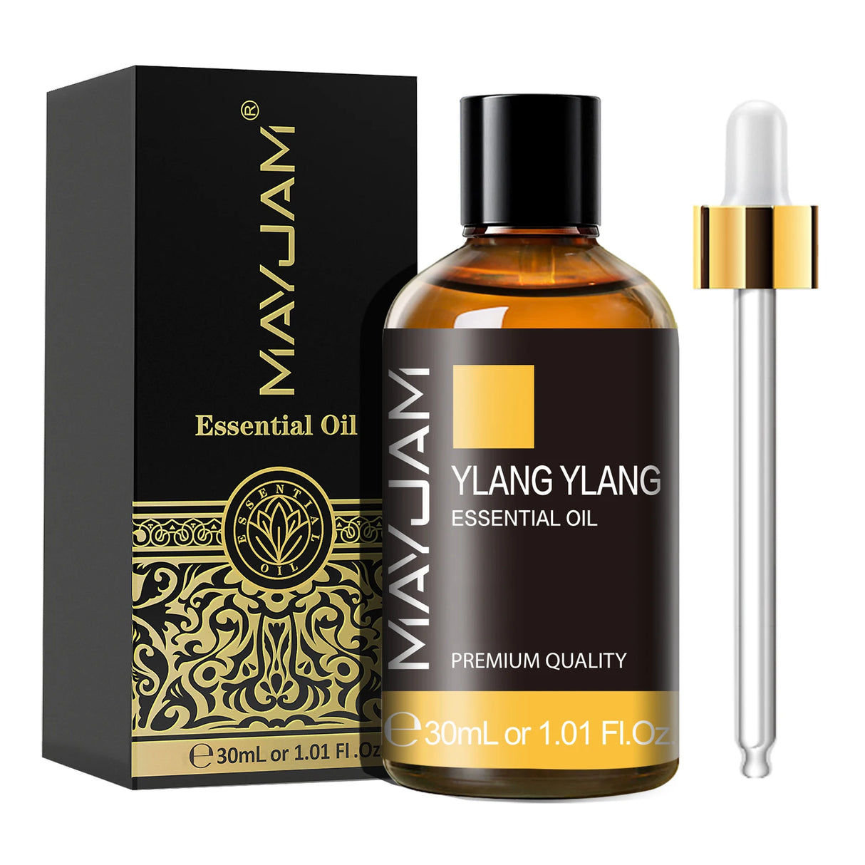 MAYJAM 1PCS 30ML Huile Essentielle d'Aromathérapie Lavande Vanille Jasmin Eucalyptus Menthe Poivrée Huile Aromatique pour Diffuseur Bougie Savon