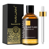 MAYJAM 1PCS 30ML Huile Essentielle d'Aromathérapie Lavande Vanille Jasmin Eucalyptus Menthe Poivrée Huile Aromatique pour Diffuseur Bougie Savon