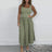 Spring Summer Sleeveless Tank T-shirt Dress Women Sexy U Neck Loose A-Line Long Dress Casual Solid Comforty Simple Party Dresses - Lootquake