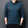Polos de negocios formales estampados para hombre, sudaderas holgadas de corte regular, ropa de calle de algodón, tendencias de moda 2024 a granel
