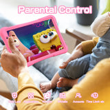 PRITOM 10 inch Kids Tablet Android 12 Tabletas 32GB, Quad-Core, 6000mAh, Large HD IPS Display, WiFi 6, Dual Camera, Bluetooth,