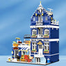 European Market Street Villa House Model Building Blocks MINI Creative Architectural Scene Light Assemble Brick Toy Kid Gift - Lootquake