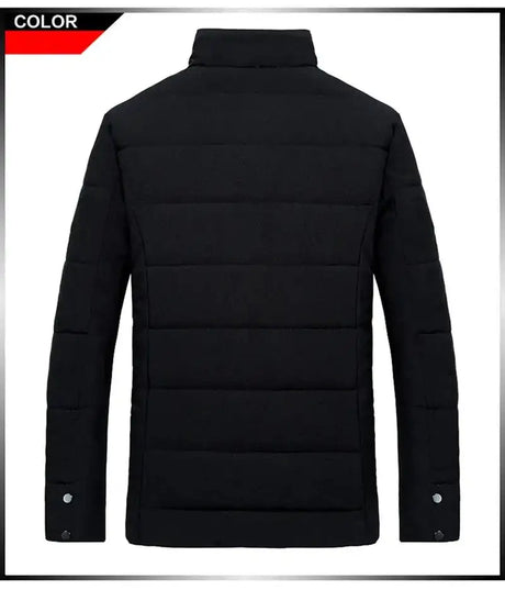 Men's Warm Jacket Winter Coats Fur Collar Windbreaker Cotton Padded Anorak Thick Black Coat Male Casual Fleece Jacket Men - Lootquake