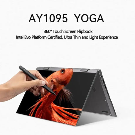 2 in 1 Touch Screen 10.95 Inch 360° Flip Laptop Intel N95 Win 11 Pro 16GB DDR5 2TB SSD Metal for Office Gaming Mini Notebook PC - Lootquake