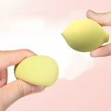 Lot de 4 houppettes à poudre de maquillage souples en forme de fruits, éponges en forme d'œuf de beauté, houppettes cosmétiques, éponges à fond de teint souples, outil de beauté