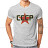 Russian USSR CCCP Creative TShirt for Men Over The Red Star  Round Neck Pure Cotton T Shirt Birthday Gifts Streetwear - Lootquake