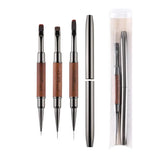 New Dual-ended Nail Brush Acrylic Nail Art Brushes Professional UV Gel Nail Polish Liner Flower Painting Drawing Manicure Tools