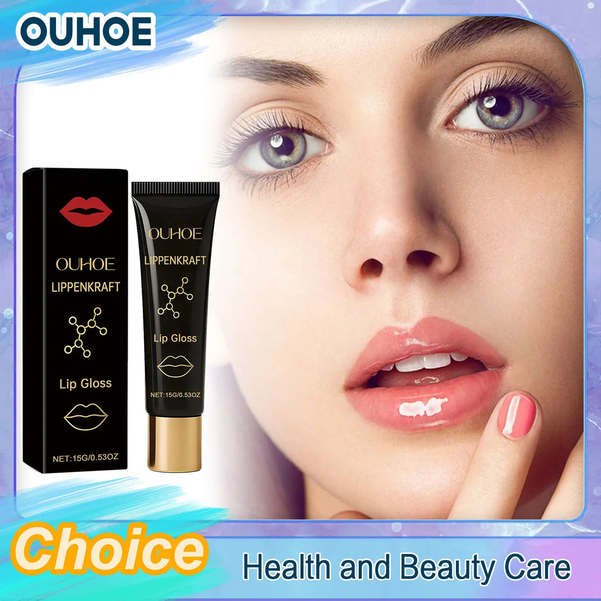 Moisturizing Lip Gloss Transparent Long Lasting Reduce Fine Line Anti Dry Hydrating Glaze Plumper Soft Lipstick Lips Beauty Care