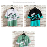 Men Casual T Shirt Letter Printed T-Shirt Hip Hop Y2K Streetwear Fashion Sport Gym Summer Washed Tops Men Clothing Trends 반팔 남자 - Lootquake