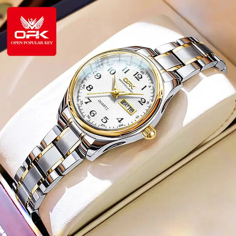 OPK 8110 Watch For Women Quartz Watch Waterproof Classic Luxury Brand Ladies Watch Stainless Steel Strap Watches Reloj Mujer - Lootquake