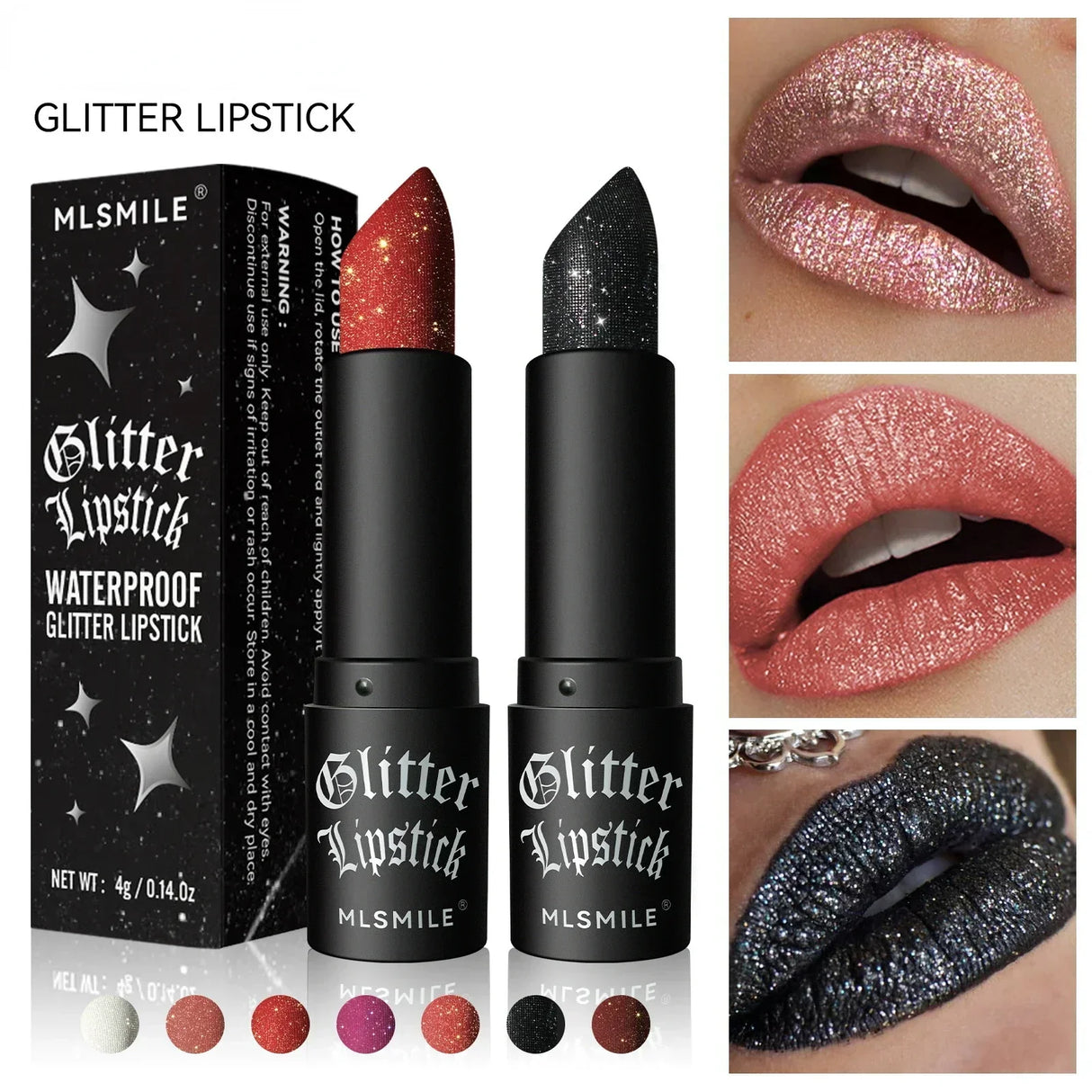 Diamond Pearlescent Lipstick Waterproof Long Lasting Non-stick Cup Matte Velvet Shiny Lipsticks Red Sexy Lips Makeup Cosmetics