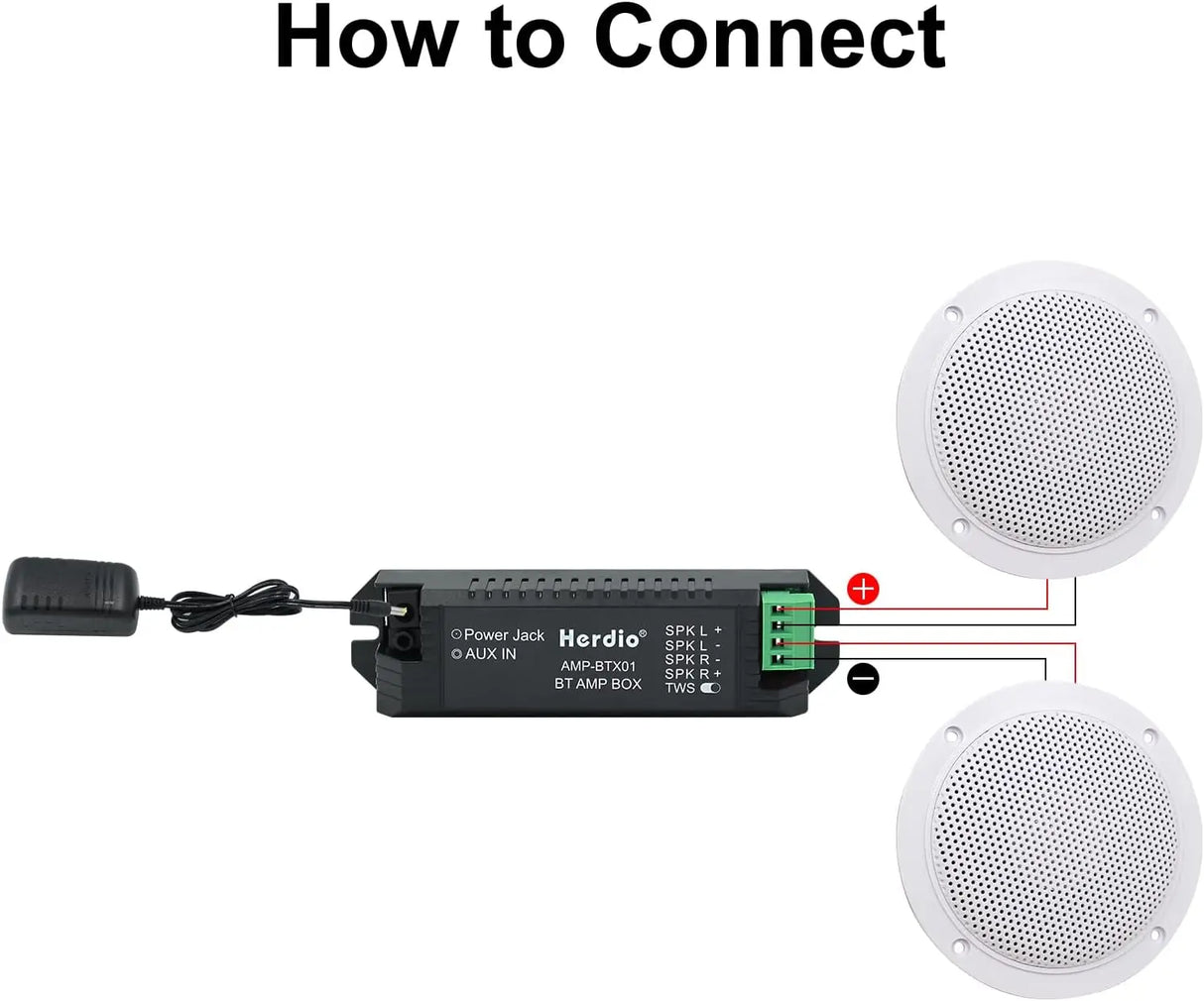 Herdio 2PCS 4 Inch Ceiling Bluetooth Speaker Kit Water Resistant 160W Marine Speakers For Bathroom Kitchen Home Outdoor Camper