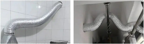 ∅150mm Double Layer Aluminum Foil Pipe Flexible Ventilation Duct for Kitchen Bathroom Extractor Dryer Fan Grow Tent 1.5m-6m - Lootquake