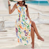 Vestido de verano para mujer, informal, sin mangas, corte A, largo, bohemio, informal, sin mangas, 2024