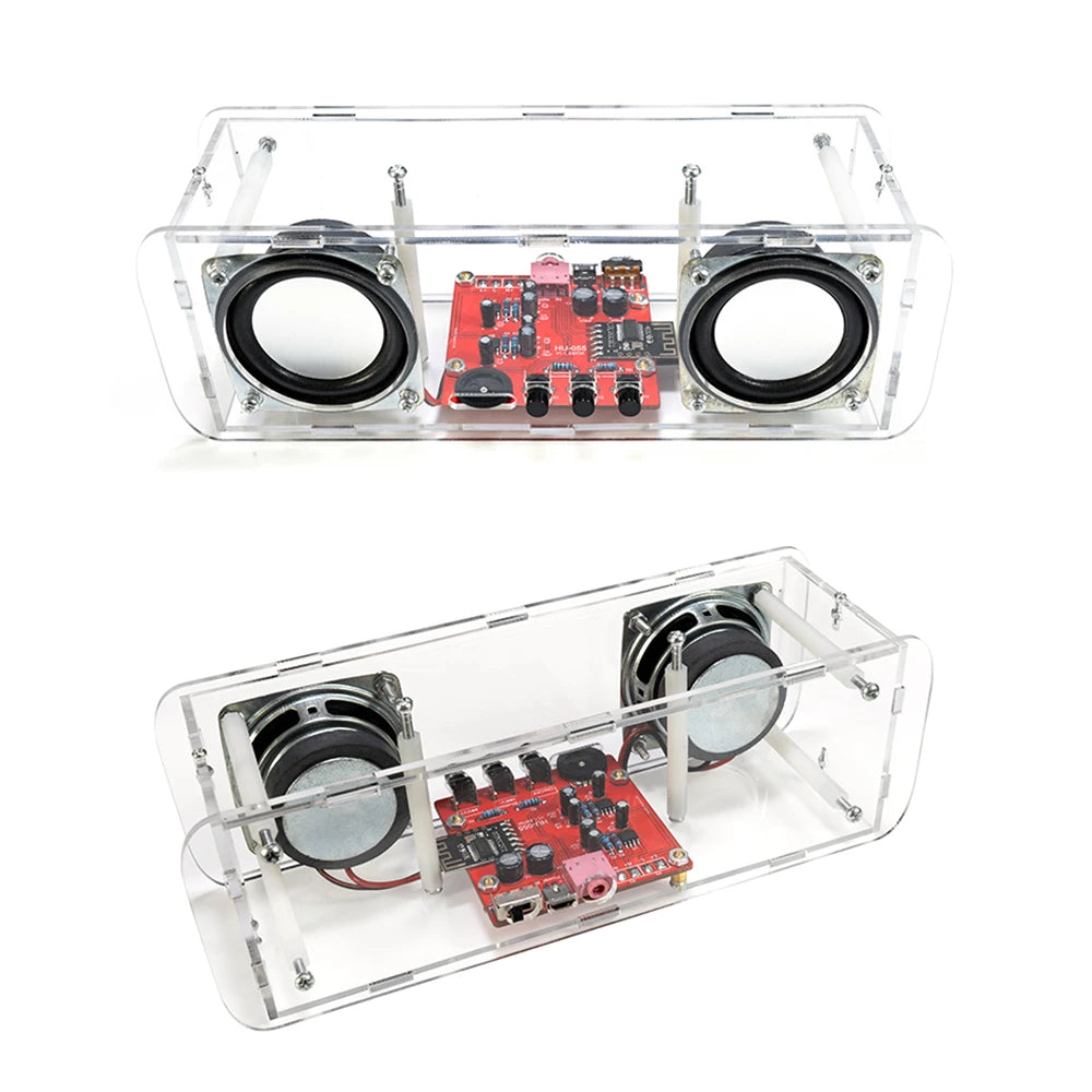 Kit de altavoz Bluetooth para soldar, miniamplificador de sonido estéreo USB para el hogar, kit electrónico para practicar soldadura.