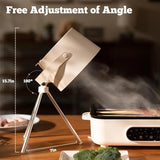 Desktop Range Hood, Portable Range Hood with 3 Speed Adjustment, Detachable Filter Screen Adsorbed Oil, Mini Range Hood Kitchen