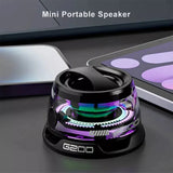 Enceinte Bluetooth portable G200, éclairage RGB, haut-parleur magnétique BT5.3, mini caisson de basses, autonomie de 7 heures, support pour téléphone