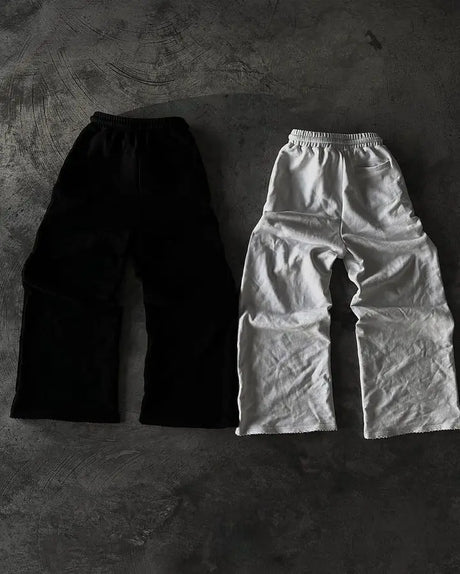 Y2K New Streetwear Sweatpants Men Women Joggers Harajuku Hip Hop Letter Graphic Embroidery Oversized Pants Goth Casual Trousers - Lootquake