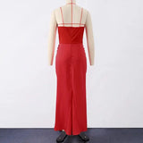 Sexy Strapless Patchwork Long Dress Women Slim Sleeveless Pleated Mermaid Dresses 2025 Spring Summer Lady Evening Solid Robe - Lootquake