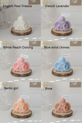 Vela perfumada con forma de ángel para decoración de habitación, estilo nórdico, que alivia la fatiga y crea un ambiente festivo para bodas y cumpleaños.