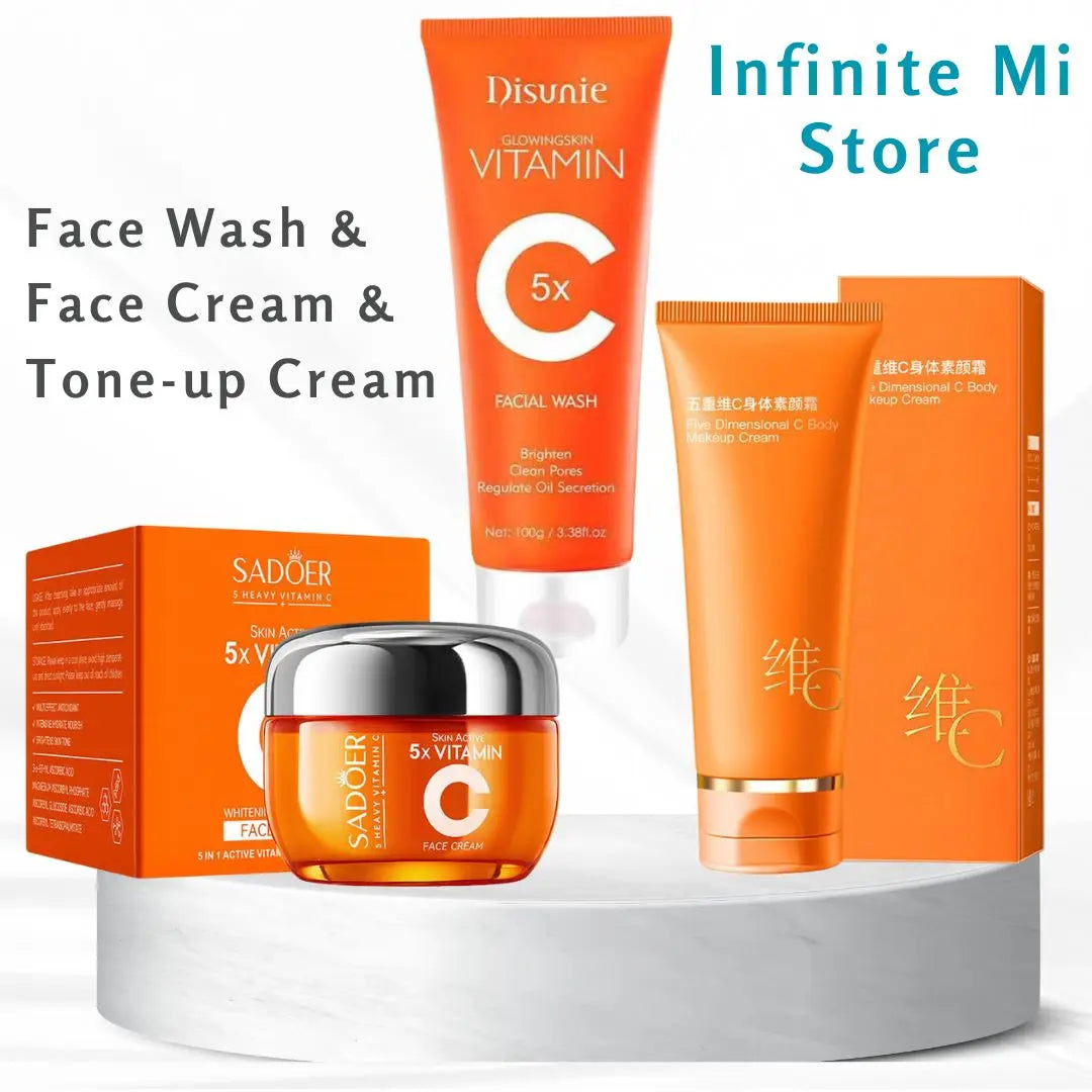 Limpiador facial con vitamina C, crema facial con vitamina C, crema tonificante, hidratante, control de grasa, cuidado de la piel, 50 g/100 g