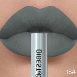 QIBEST Rouge à lèvres liquide mat Waterproof longue tenue Velours Gloss à lèvres Tube de teinte Pigment Nude mat Rouge à lèvres Maquillage des lèvres