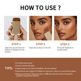 Foundation Tint Stick Balm Serum Boosted Skin Tint Plumper Foundation Stick Smooth Plumper Travel 6 Colors with Fingertips Makeu