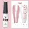 5ML Gold Silver Metallic Liner Paint Gel Polish Chrome Mirror Metal Effect Super Bright French UV LED Semi Permanent Nail Gel
