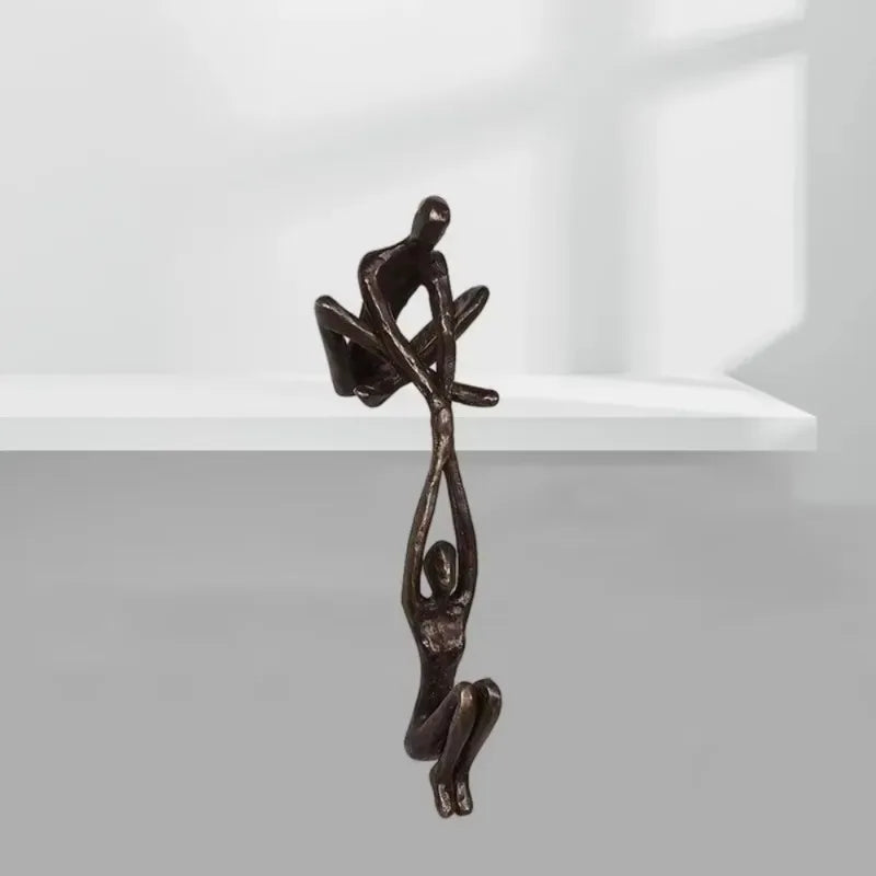 Figura de hombre levantando a mujer, estatua artística, escultura de amante, adorno para decoración de escritorio del hogar, escultura de pareja bailando, arte creativo.