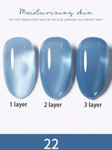 1-30pcs PSK Nude Pink Color Nail Art Ice Transparent Bare Color Nail Enamel 2025 New Net Red Popular White Gel Nail Polish
