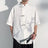 2025 Men Shirt Bamboo Embroried Short Sleeve Loose Summer Streetwear Men Clothing Korean Style Casual Tunic Shirts Plus M-5XL - Lootquake