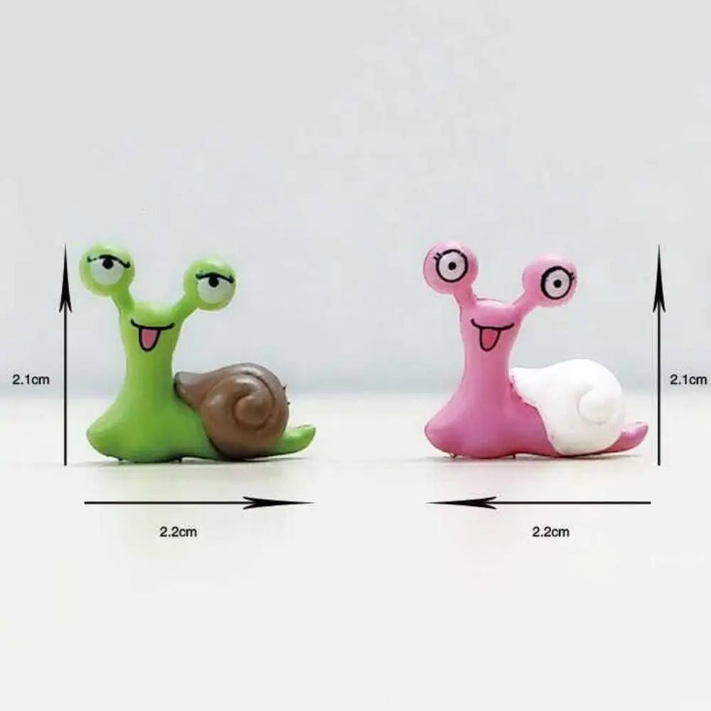 Crafts Cartoon Snails Fairy Creative Exquisite Snail Sculpture Art Simulated Miniatures Figurines Gift